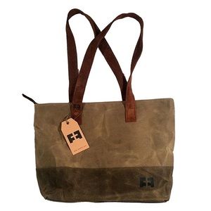 FAT FELT | SMALL TOTE | Waxed Cotton Canva